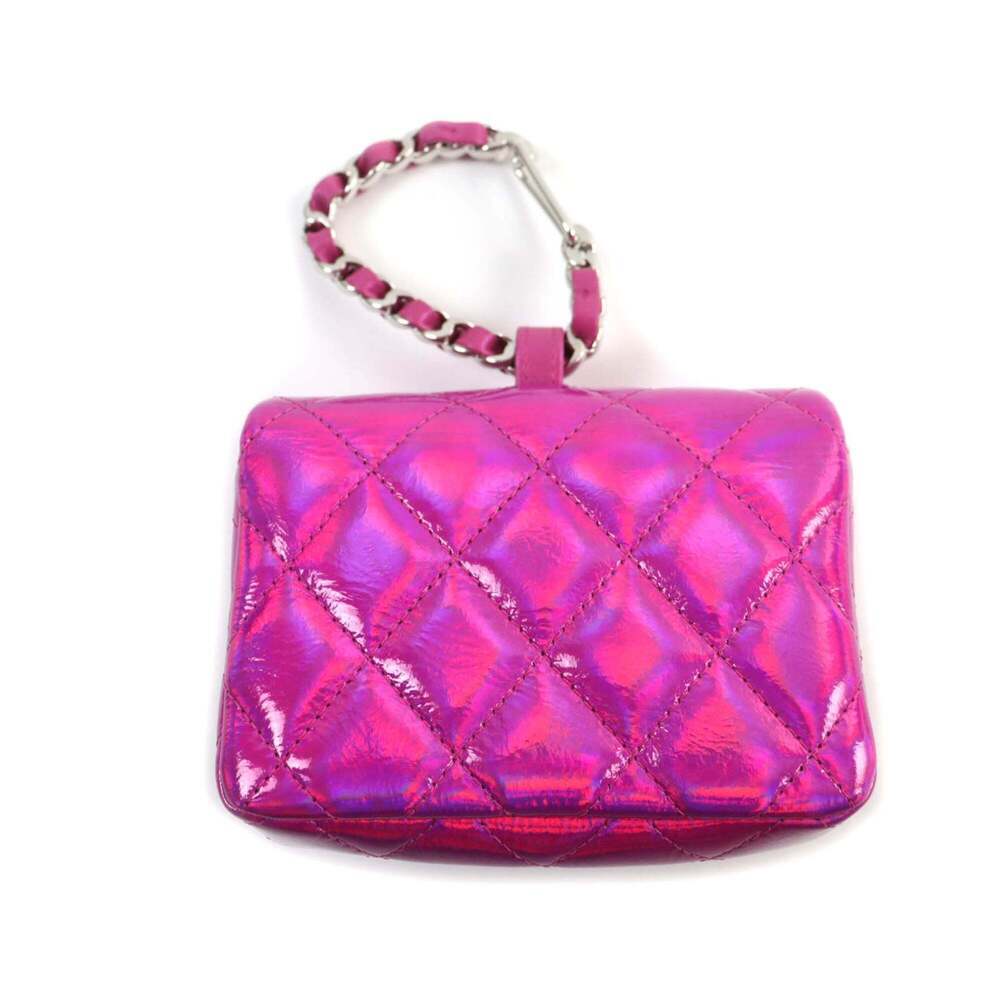 CHANEL Pink Logo Pouch - Picture 3 of 15